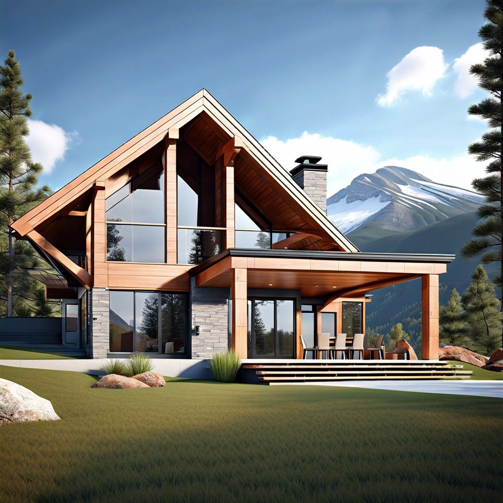 Rooflines With Bold Geometric Shapes