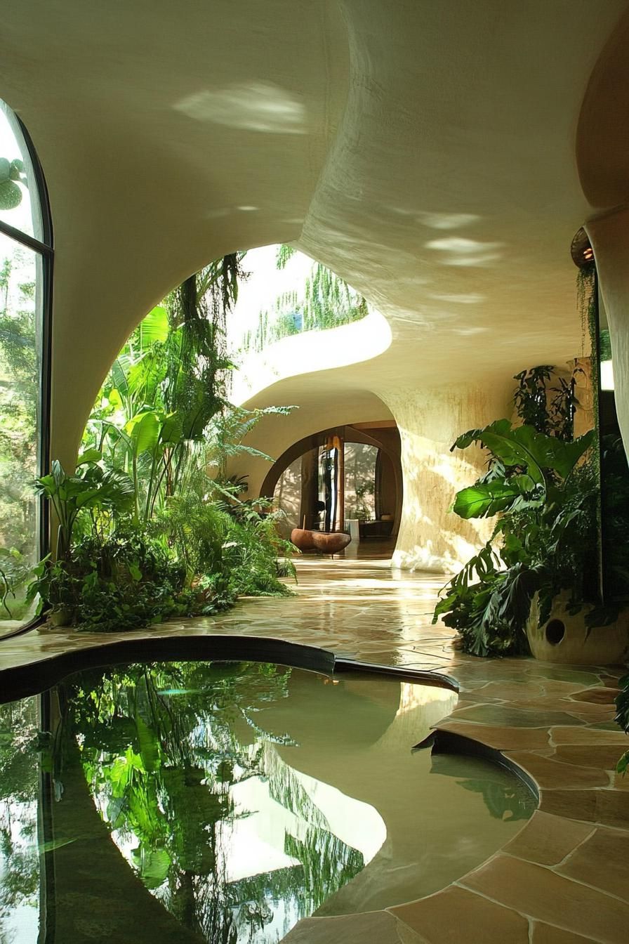 A Curvy Hideaway Built Into Nature