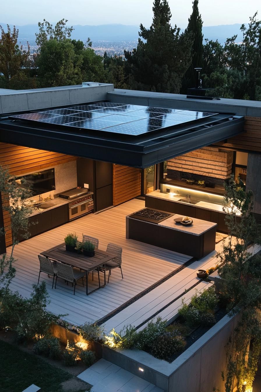 Solar-Paneled Roof Deck With Outdoor Kitchen - photo 2