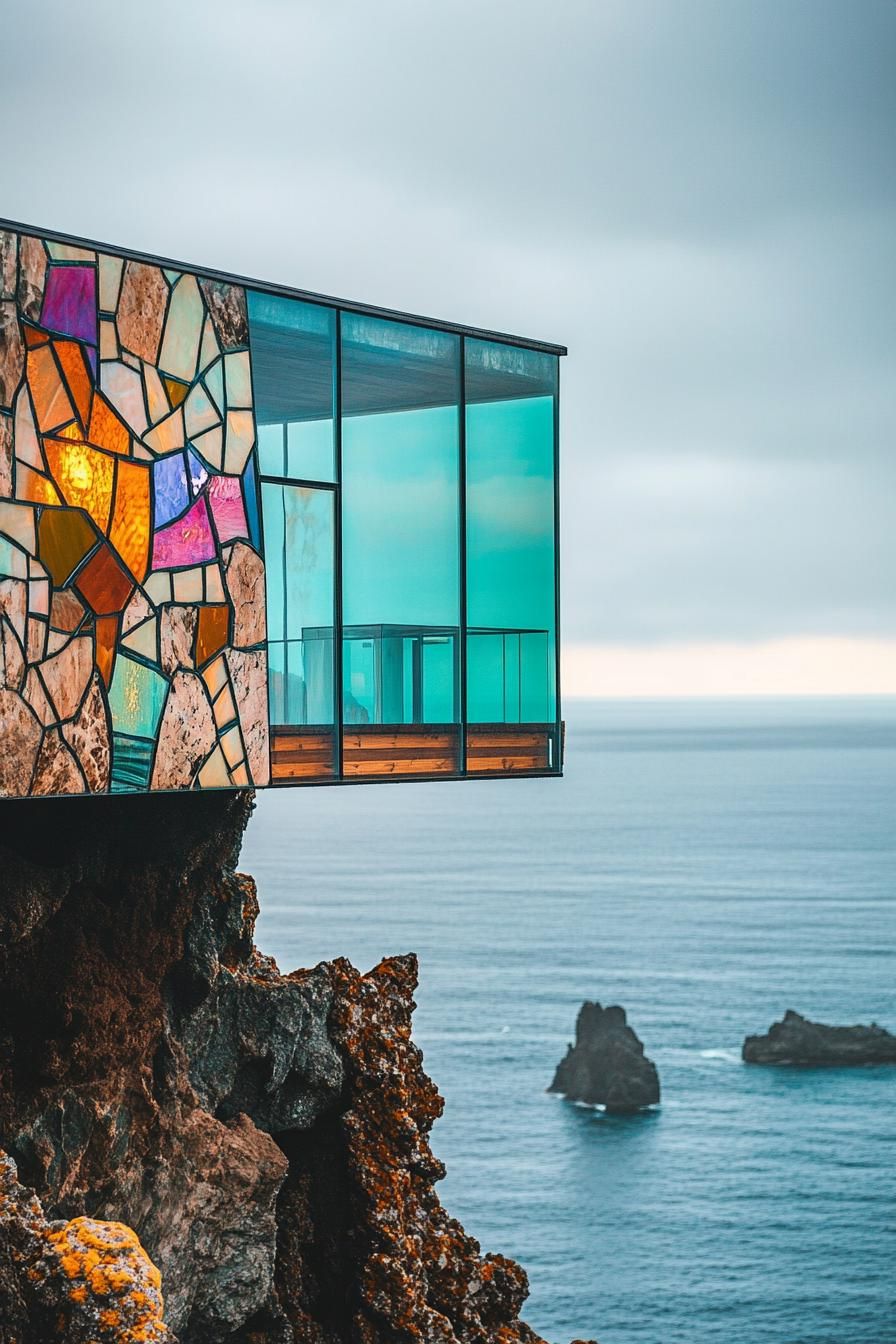A Striking Glass Cabin on the Cliffs