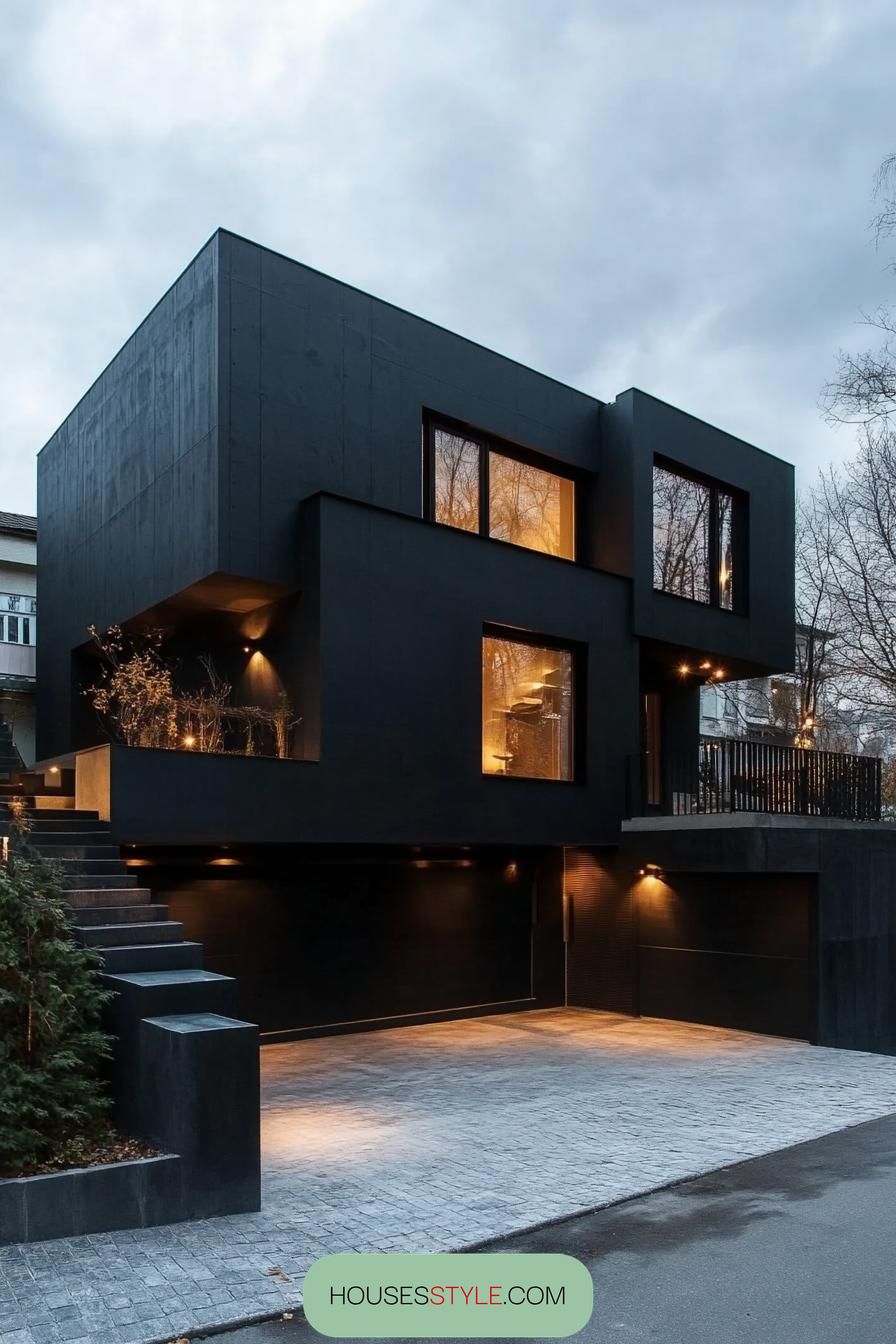 Black Steel and Concrete Industrial Style - photo 4