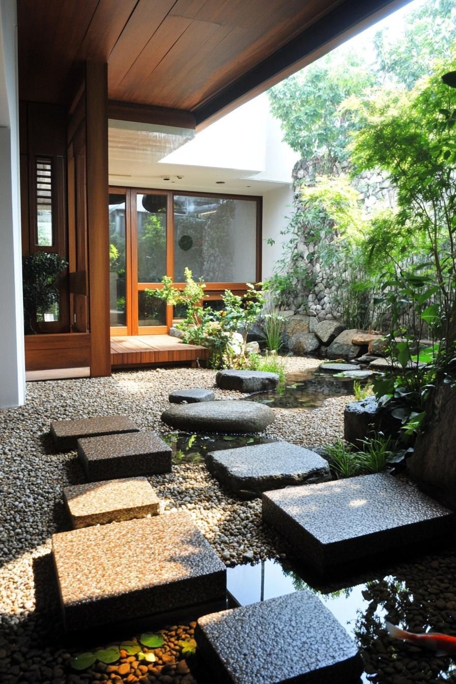 How a Zen Courtyard Transforms Indoor Living