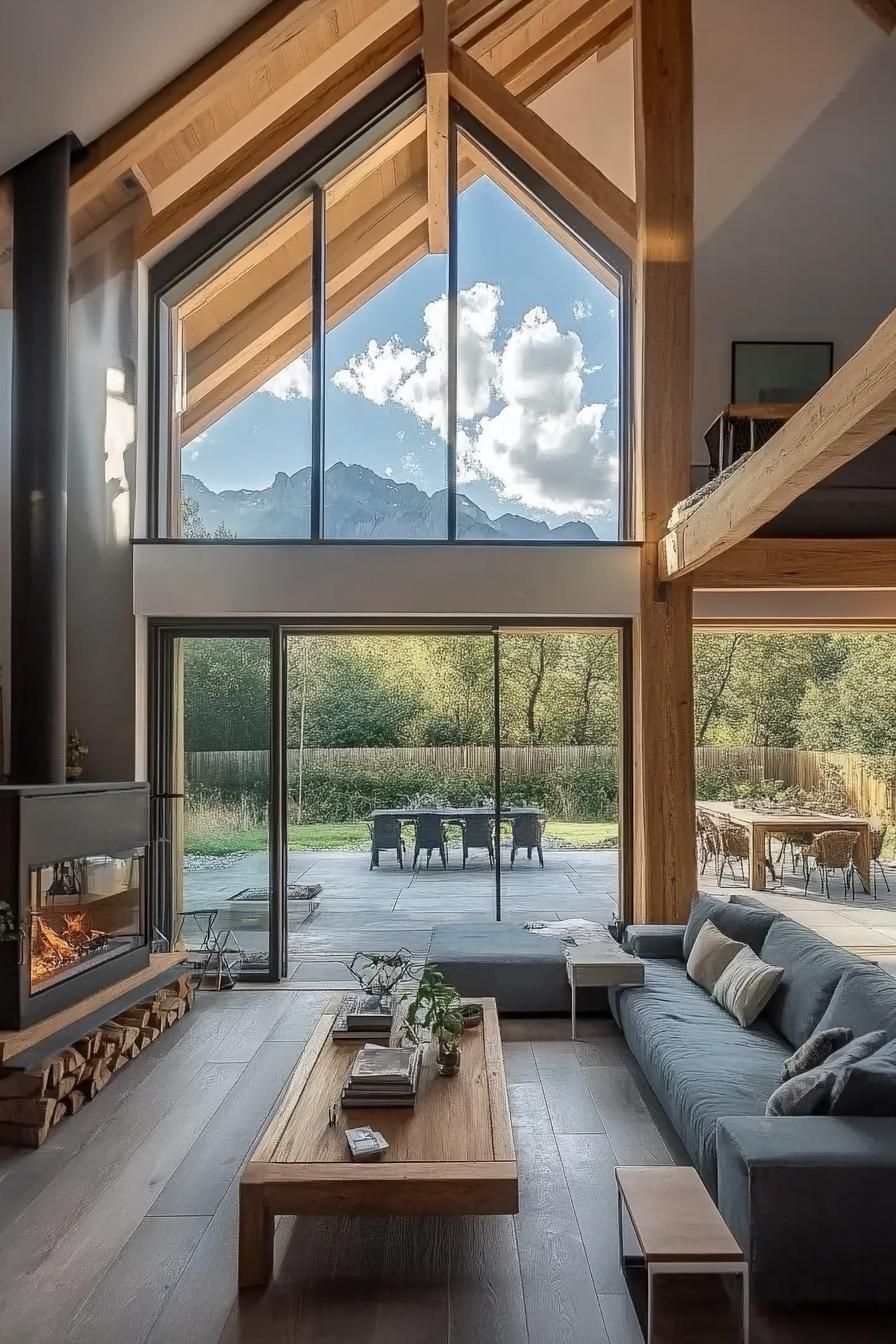 A Living Room Fireplace With Modern Style - photo 3
