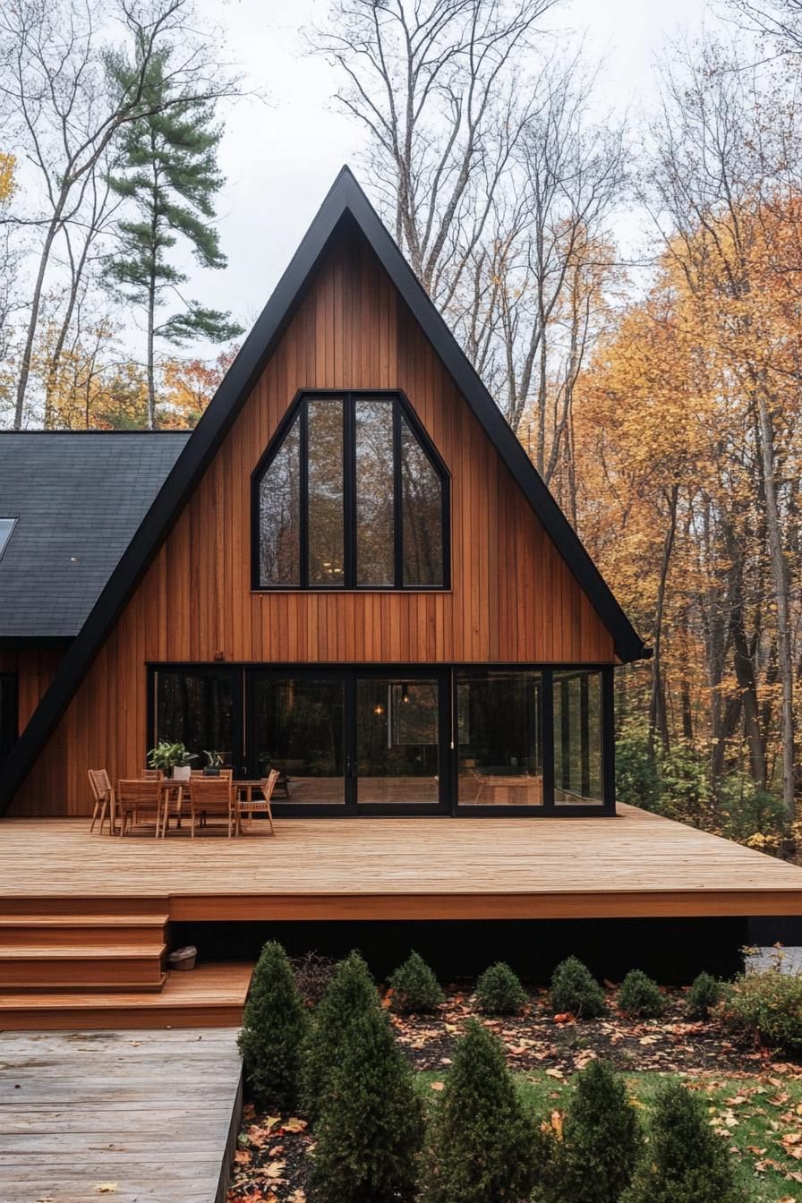 Cabin Surrounded by Autumn Color