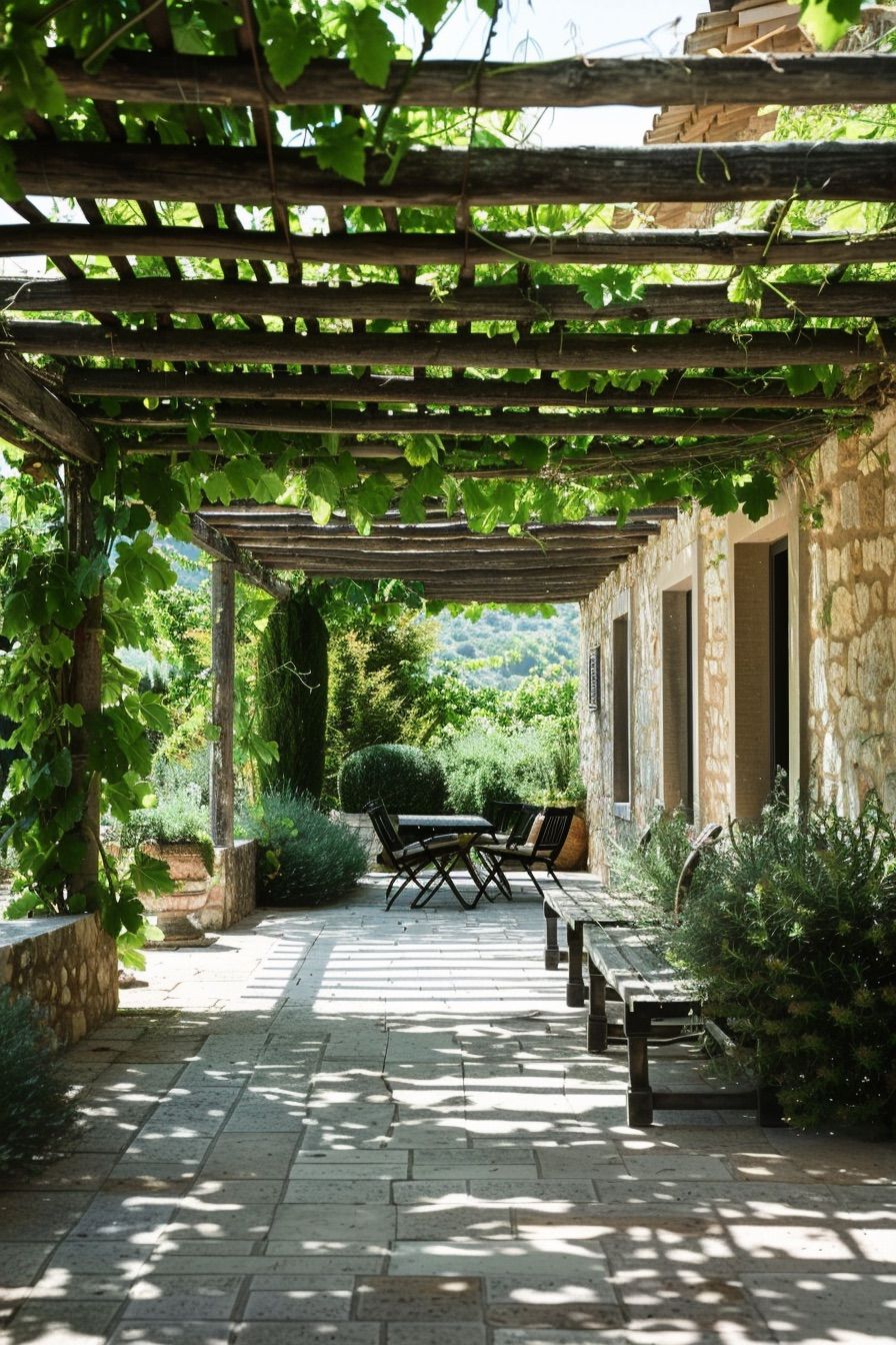 Pergolas Covered in Vines