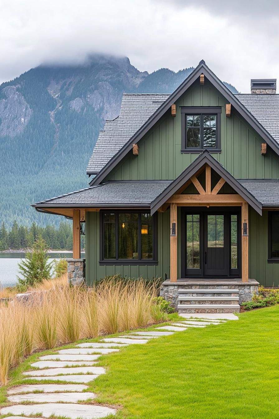 Sage Green Paired With Dark Wood Accents - photo 2