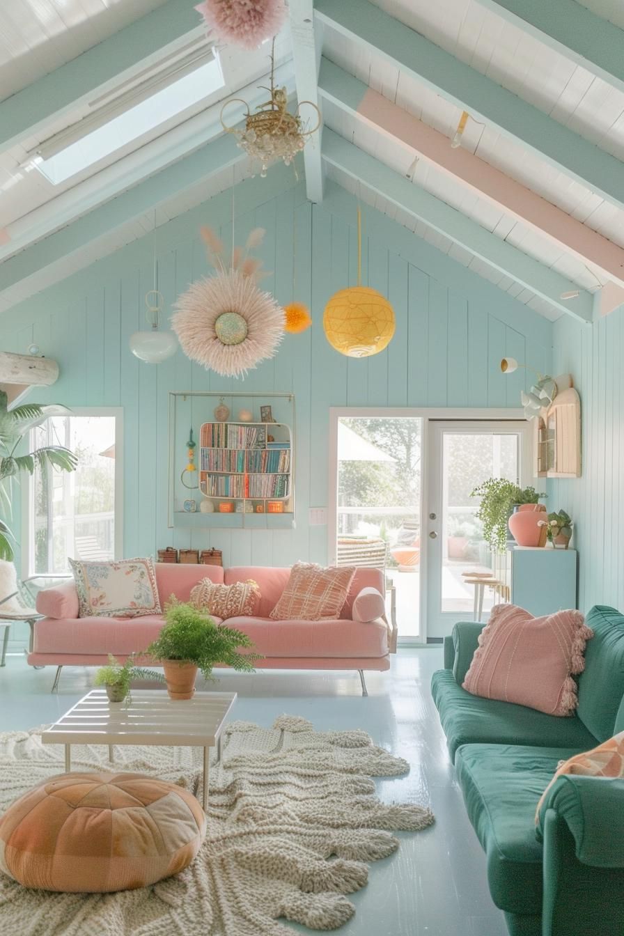 Retro A-frame With Bold, Colorful Decor - photo 3