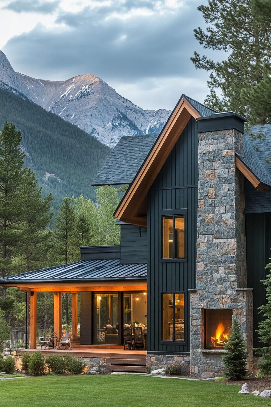 A Colorful Chalet High in the Clouds