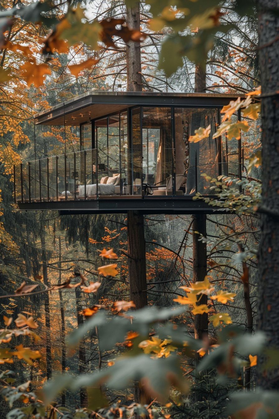 Spinning Treehouse Cabin Design