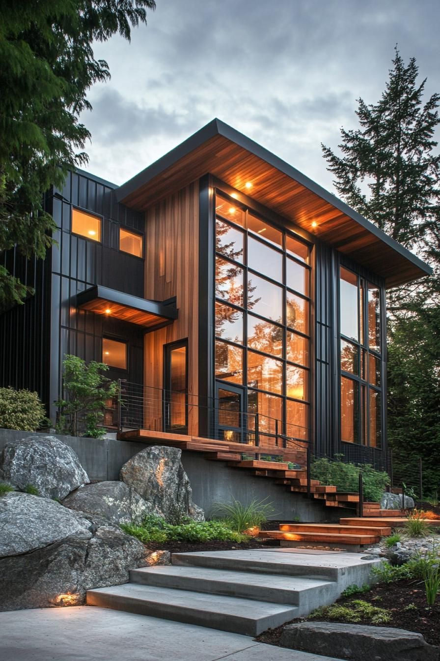 Steel Beams Paired With Wooden Accents - photo 3