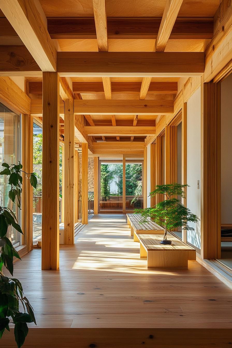 Exposed Wooden Beams and Natural Wood Details - photo 4
