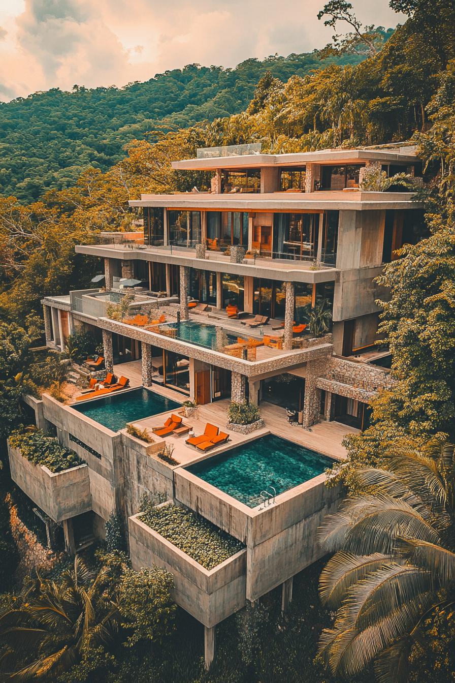 38) Terraced Jungle Mansion, Heavenly Views