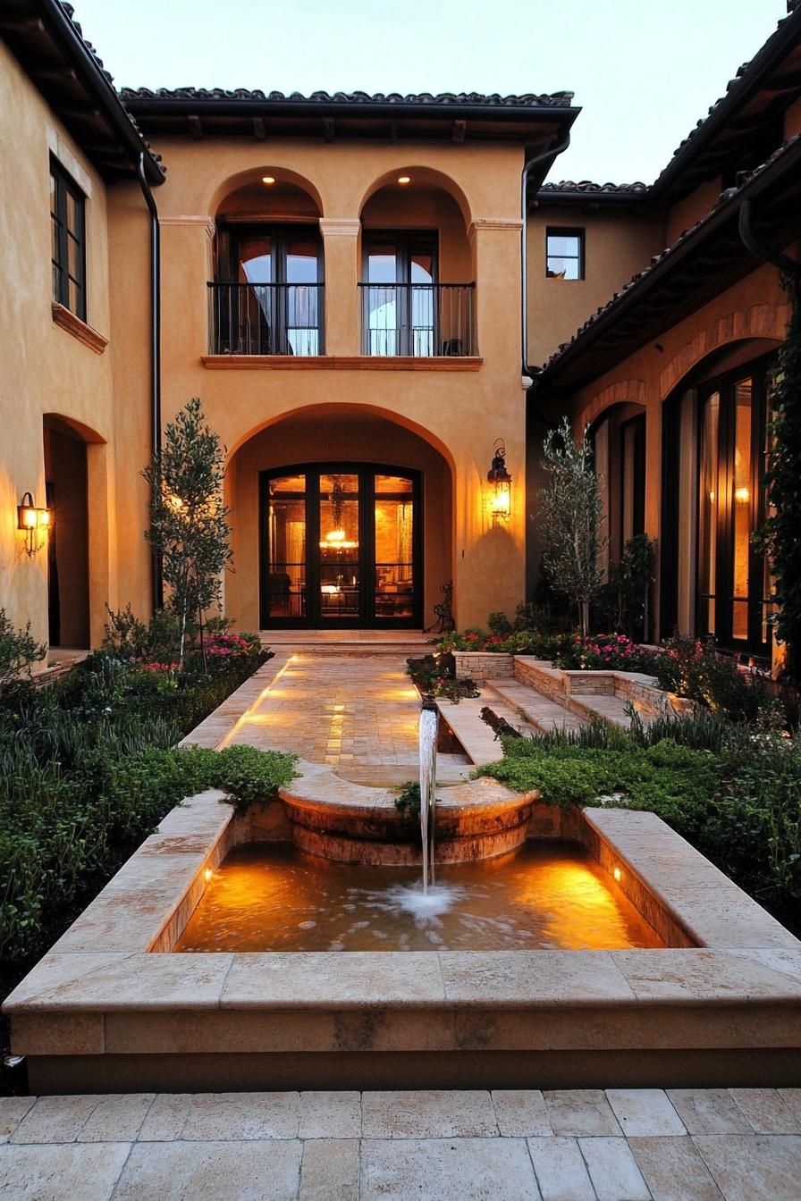 A Courtyard Centered on a Water Fountain - photo 4