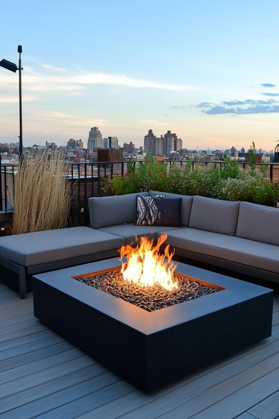 Fire Pit Lounge With Built-In Seating - photo 3