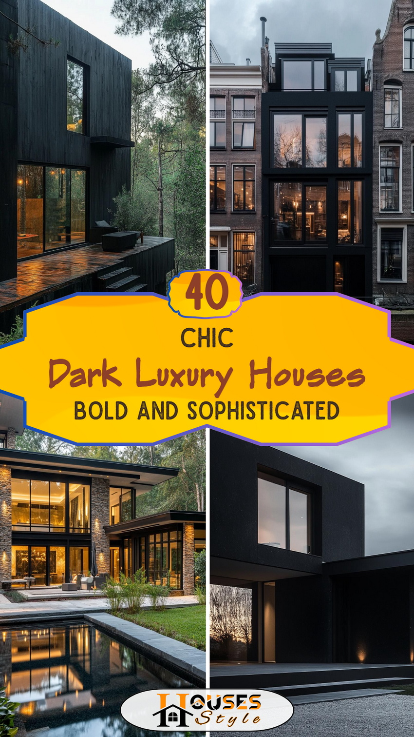 40 Dark Luxury Houses: Bold and Sophisticated