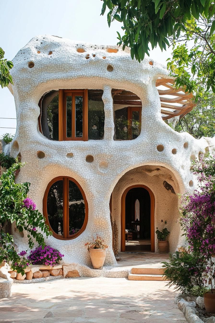 Cob Houses Decorated With Floral Patterns - photo 3