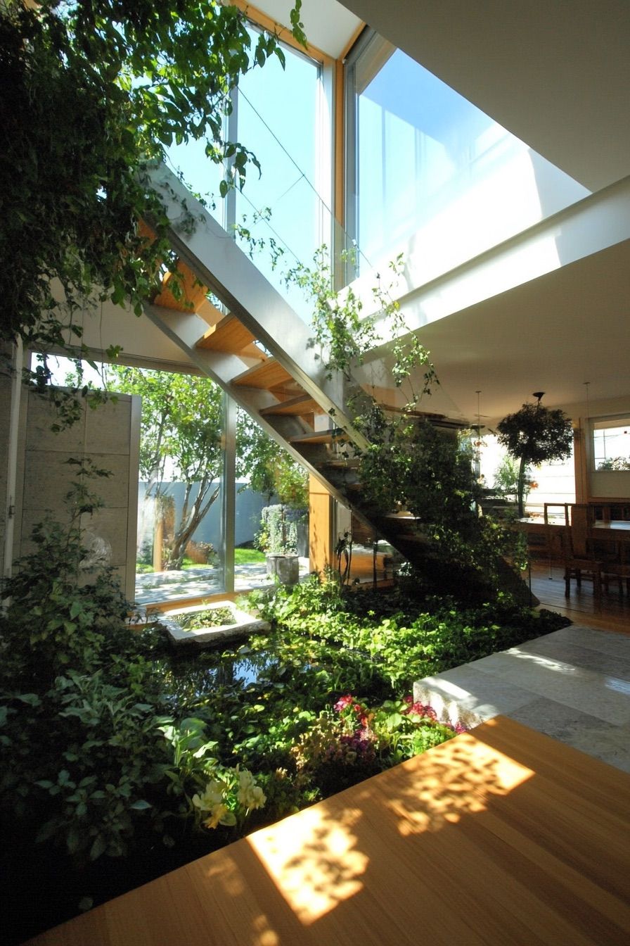 Atrium Homes With Hanging Gardens