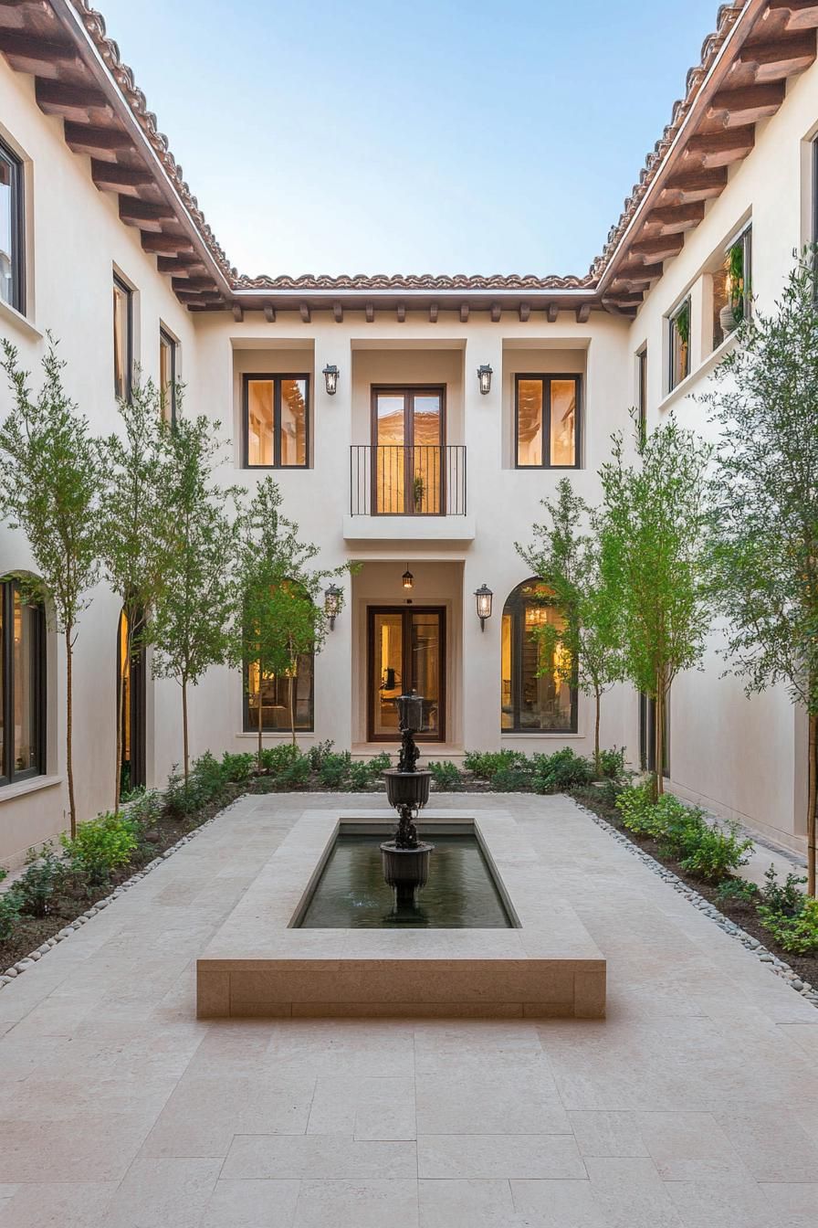 A Sunlit Courtyard in a Quiet Spanish Oasis