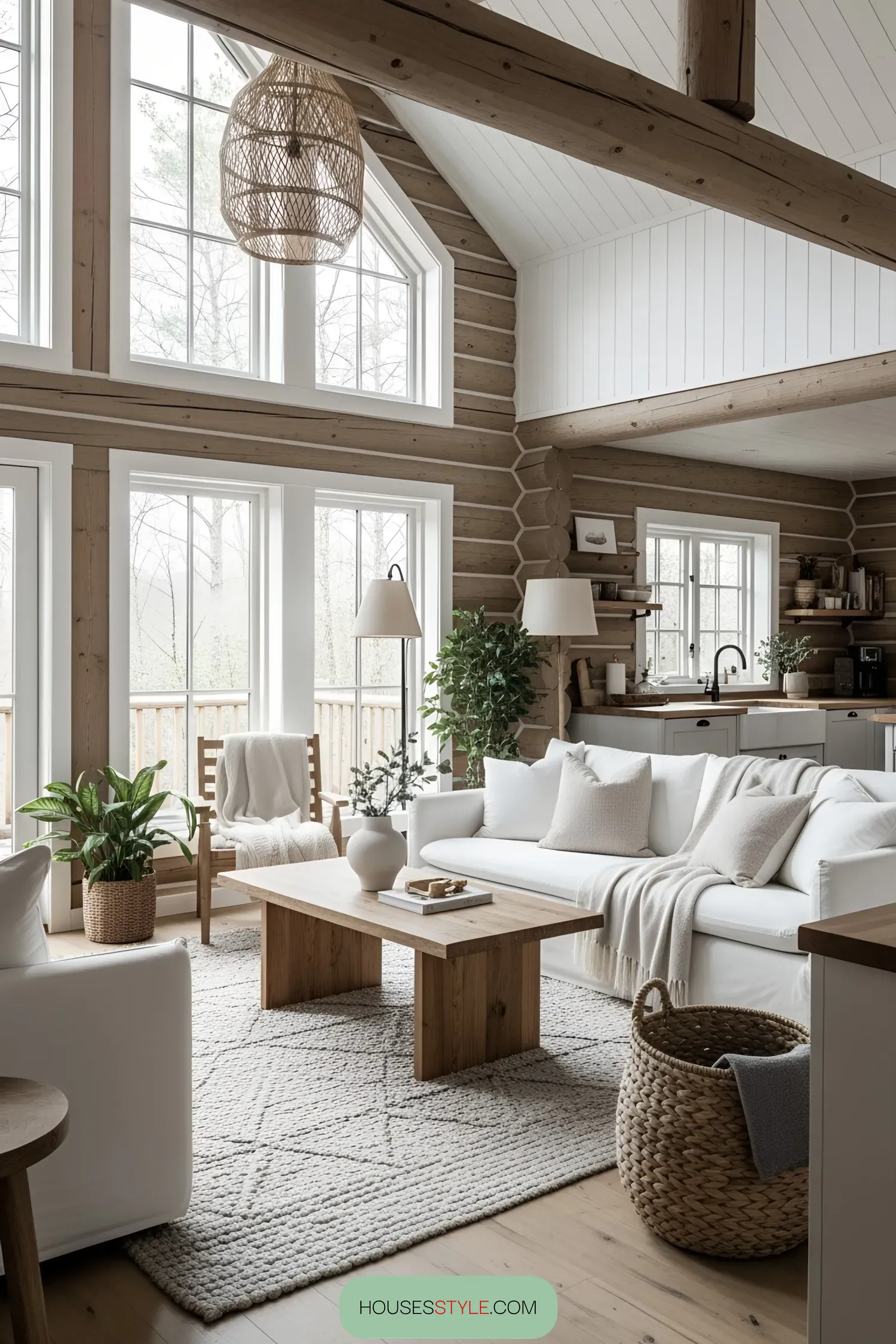 A Sunlit Cabin Retreat Surrounded by Nature