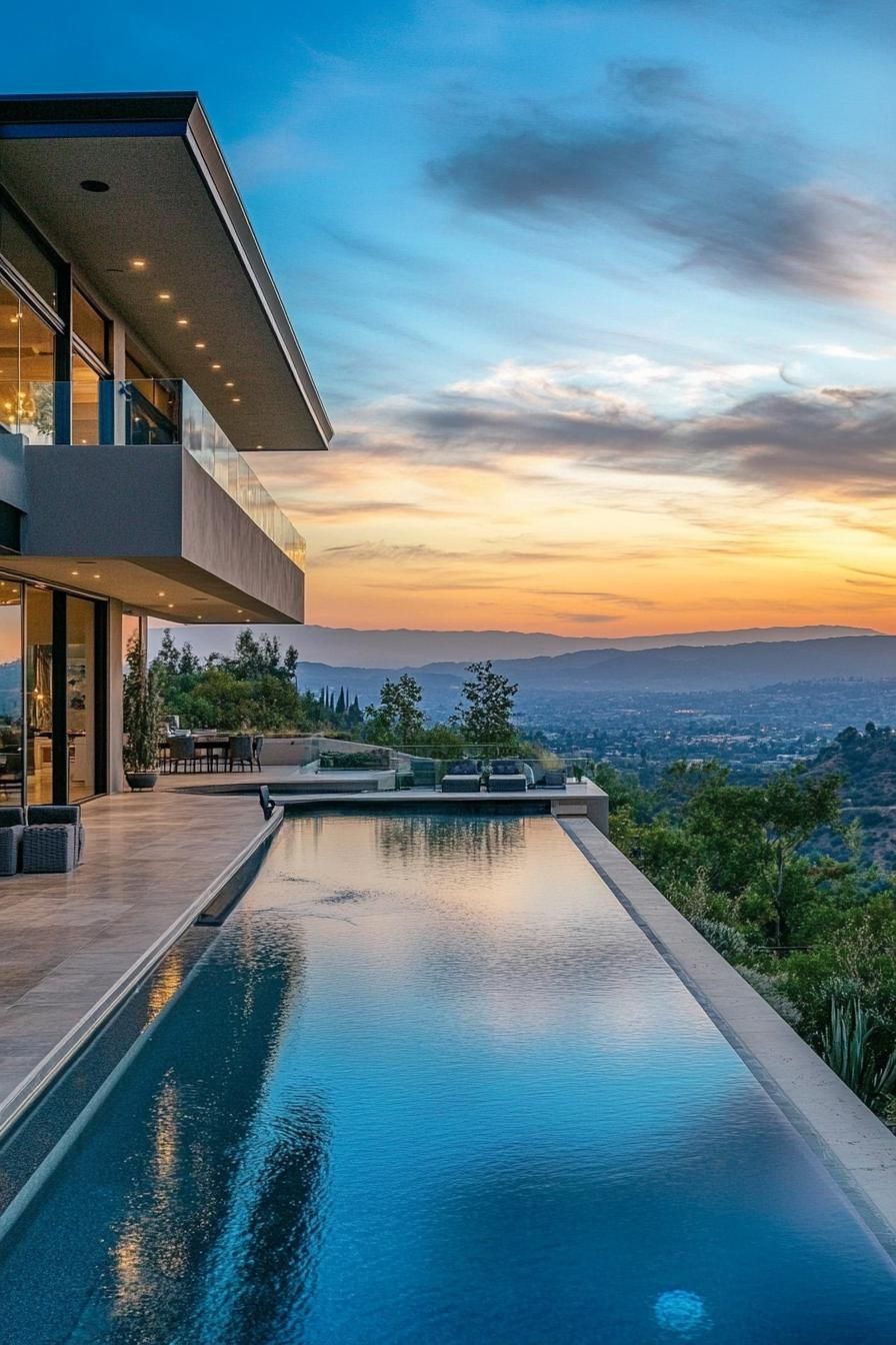 Valley-View Infinity Pool Design
