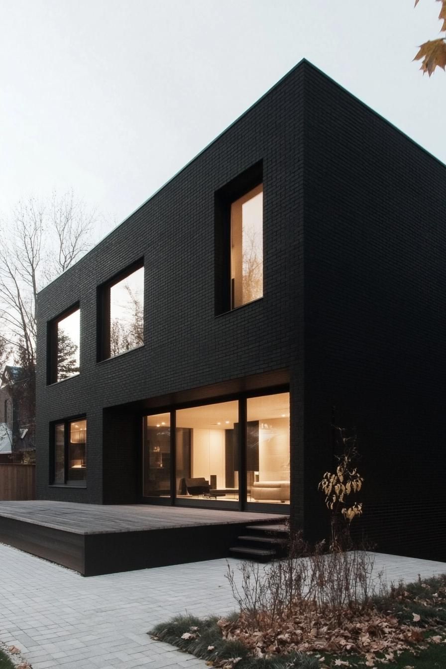 Jet-Black Brick With White Interior Walls - photo 2