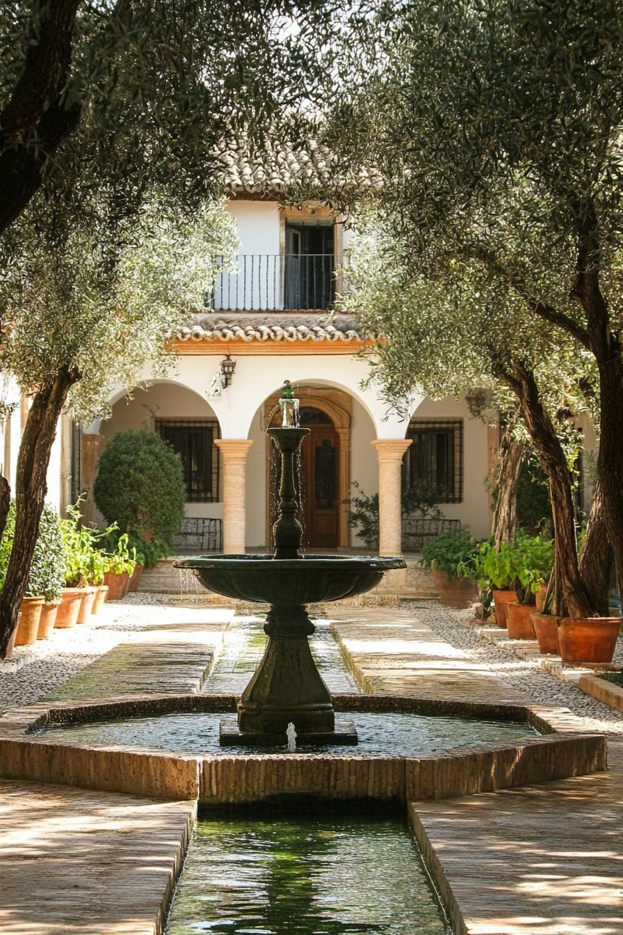 Courtyard Fountains as a Focal Point
