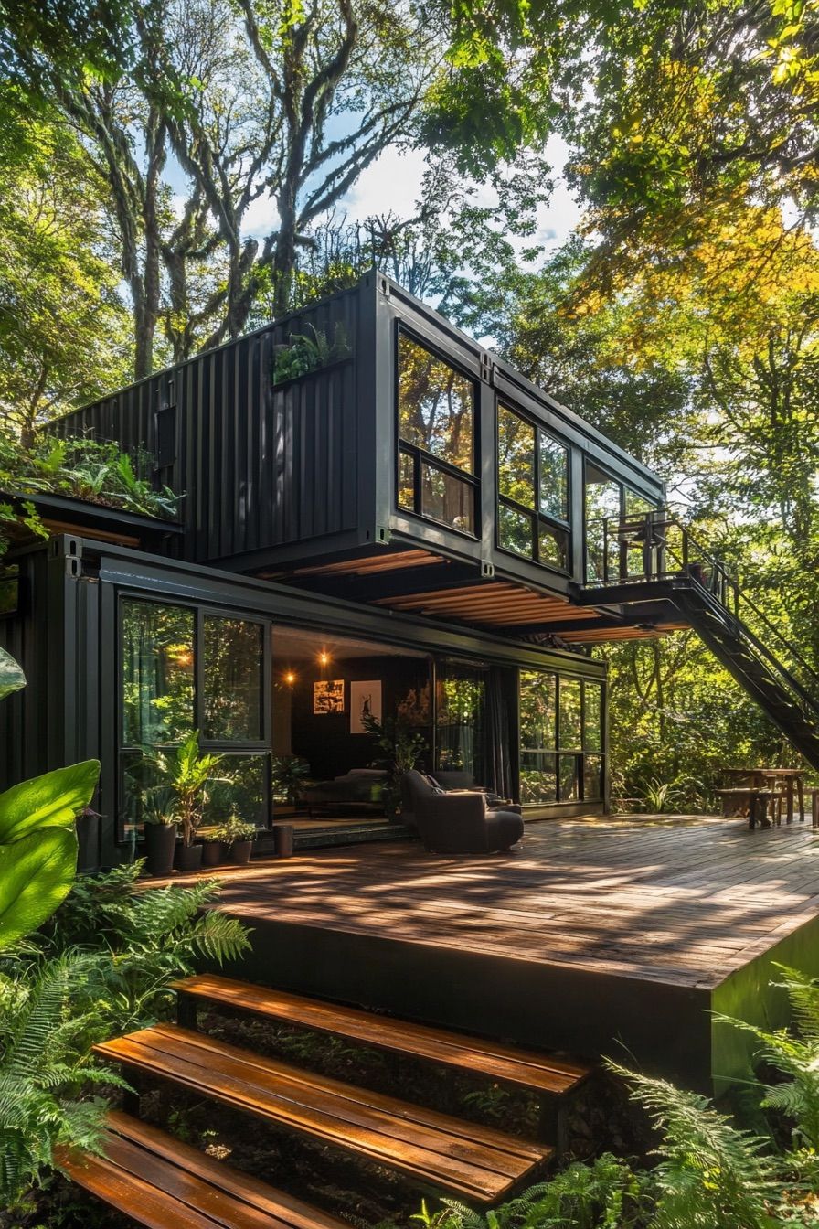 Container Home With Outdoor Deck