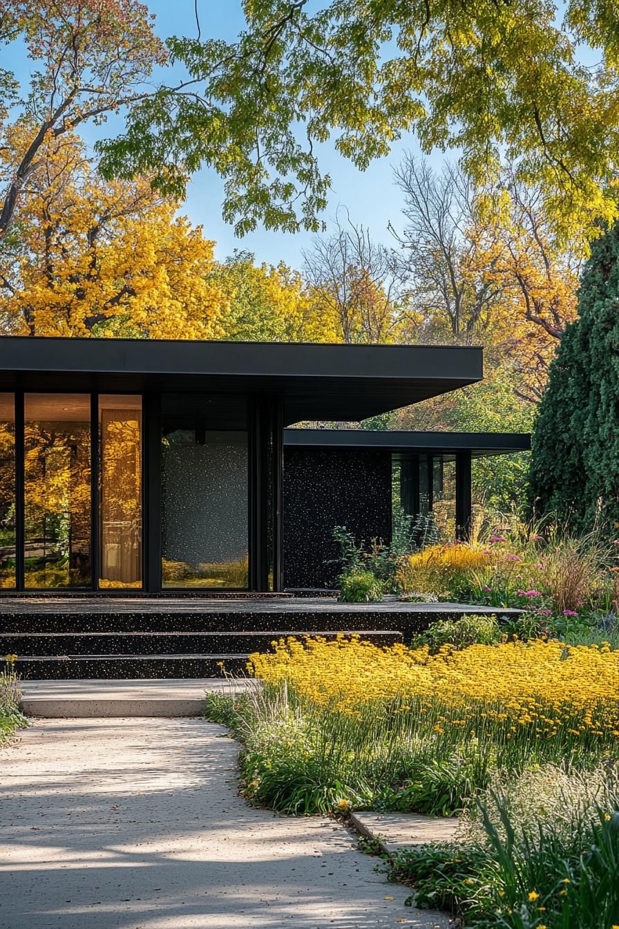 Black Terrazzo Exterior With Gold Flecks - photo 2