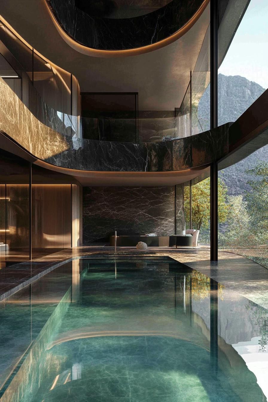 A Sleek Poolside Retreat With Modern Flair