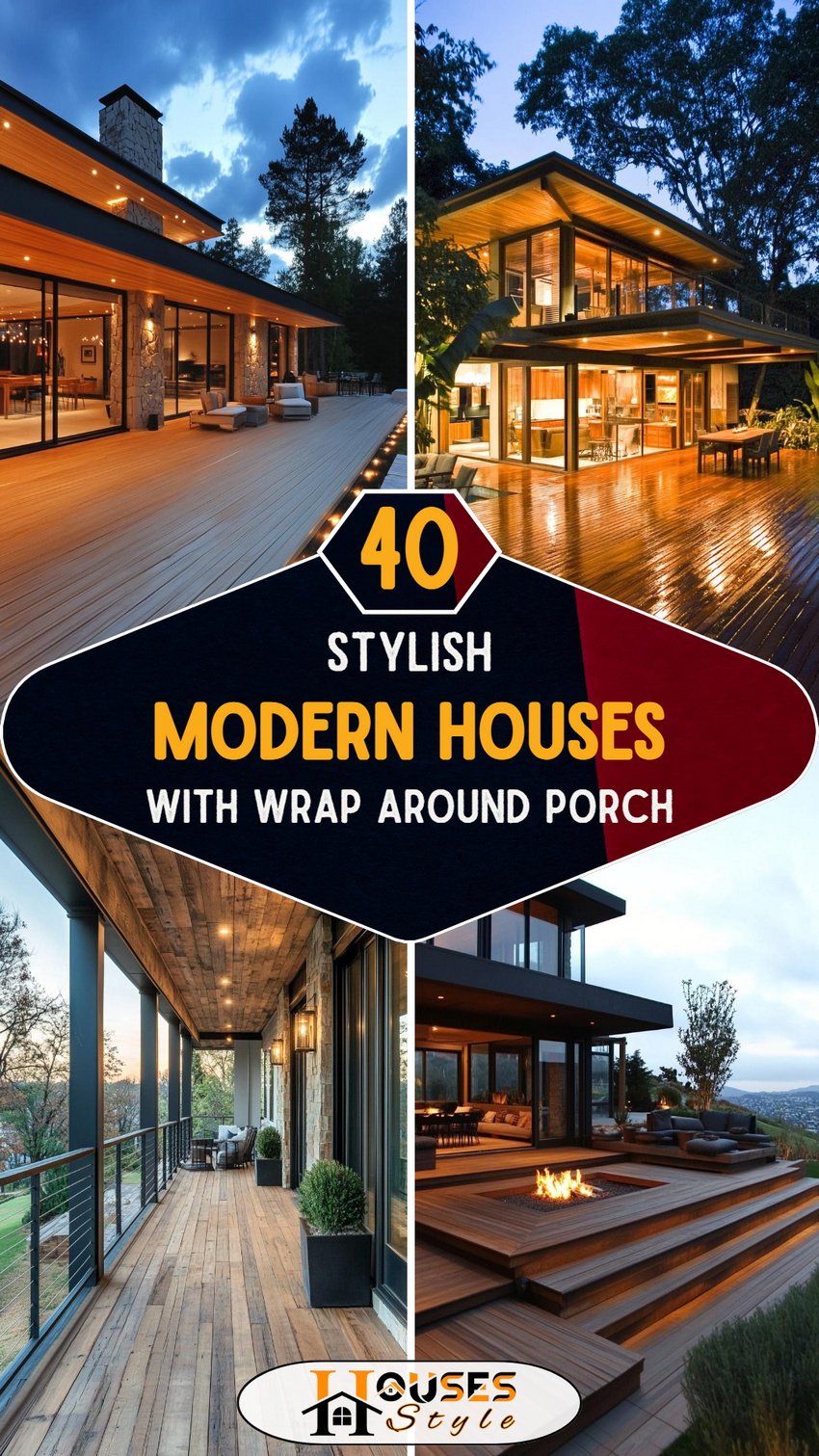40 Stylish Modern Houses with Wrap Around Porch