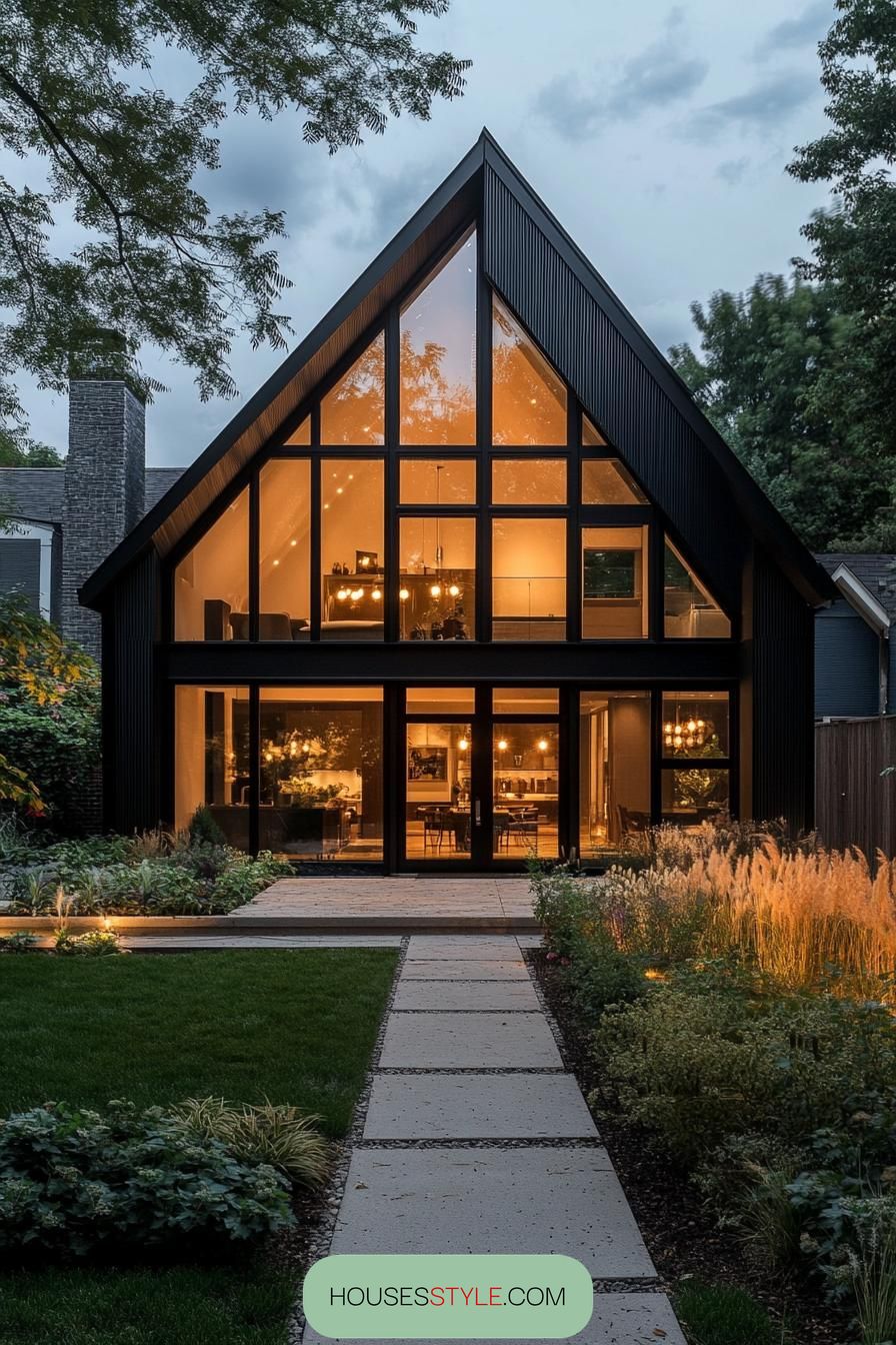 A-Frame Awe: The Glazed Sanctuary