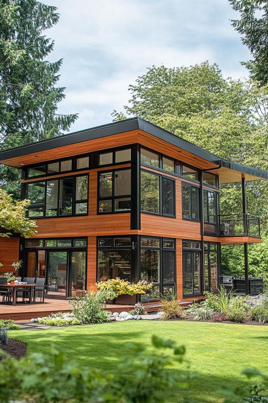 Steel Beams Paired With Wooden Accents