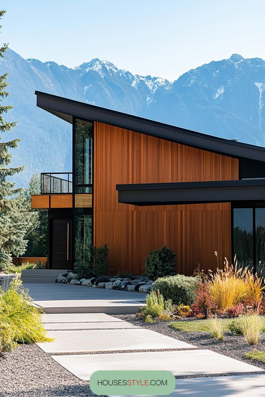 Bold Geometric Wood Paneling - photo 4