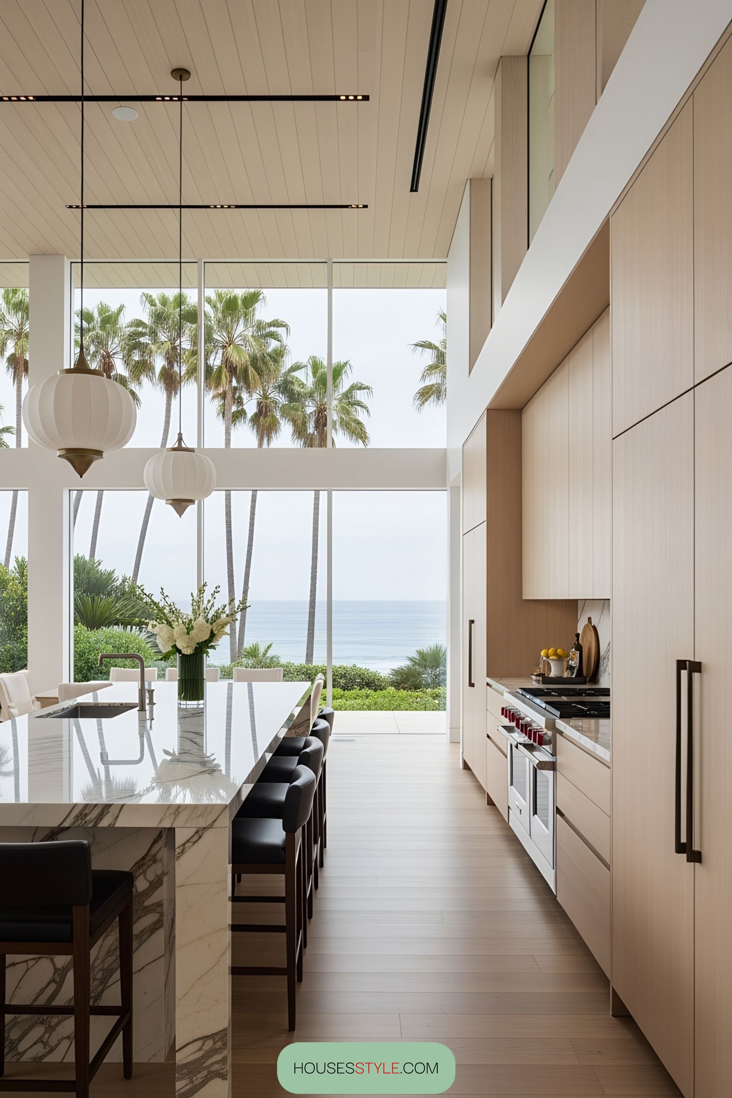 Coastal Kitchen with Ocean Views