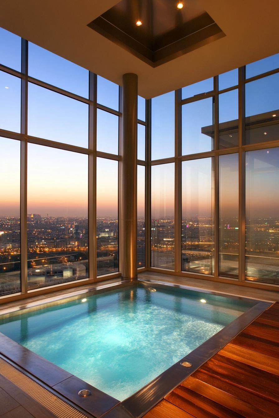 Indoor Pools With Glass Walls