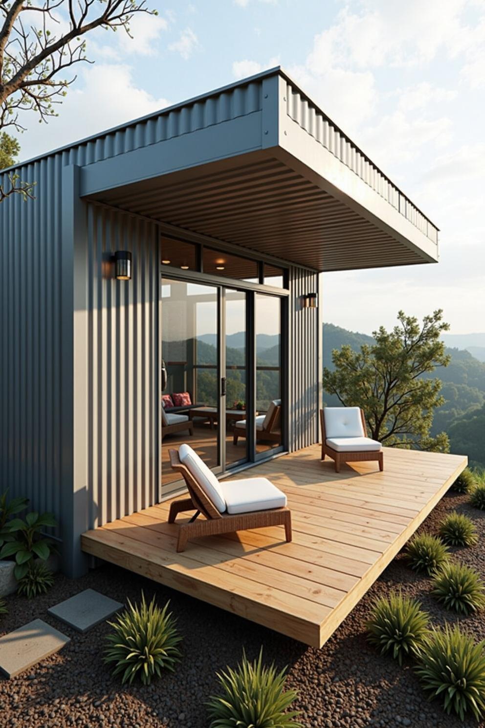 Container Castle Where Steel Meets Serenity