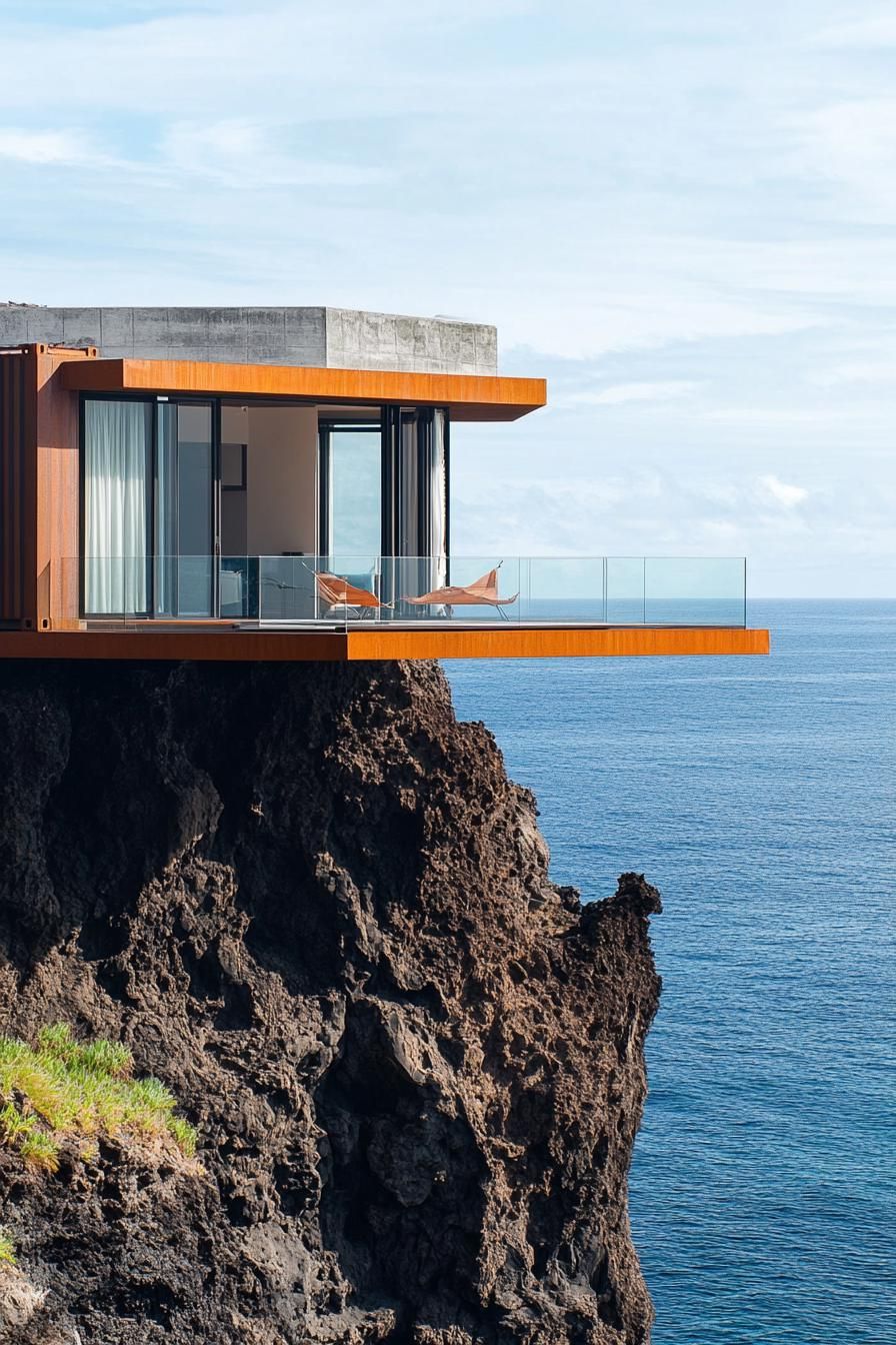 Cliffside Home Built From Shipping Containers - photo 2