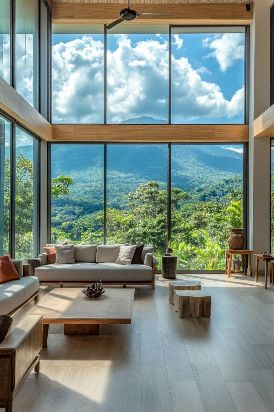 Floor-to-Ceiling Windows for Natural Light