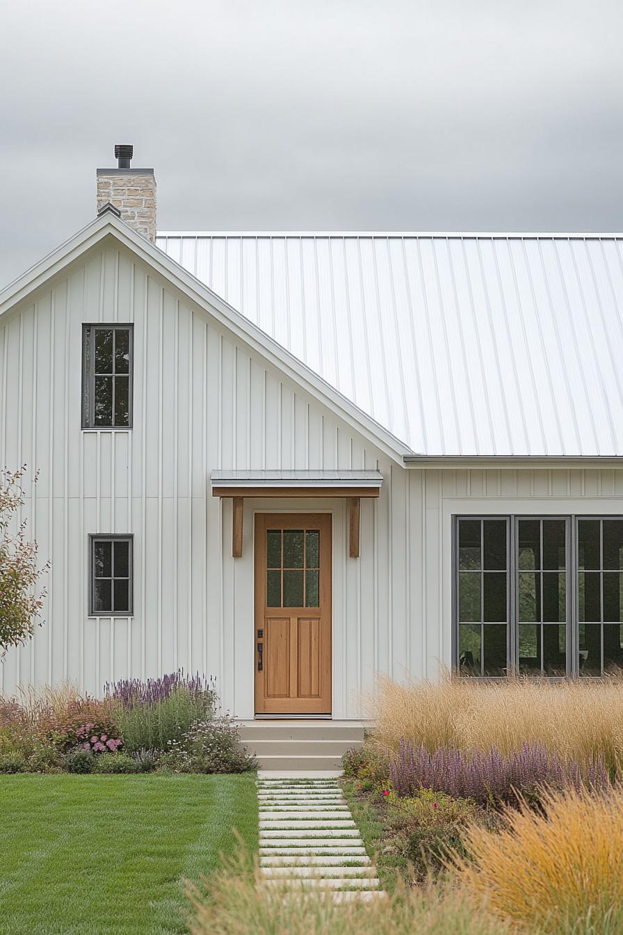 Serene Sanctuary Under a White Metal Roof