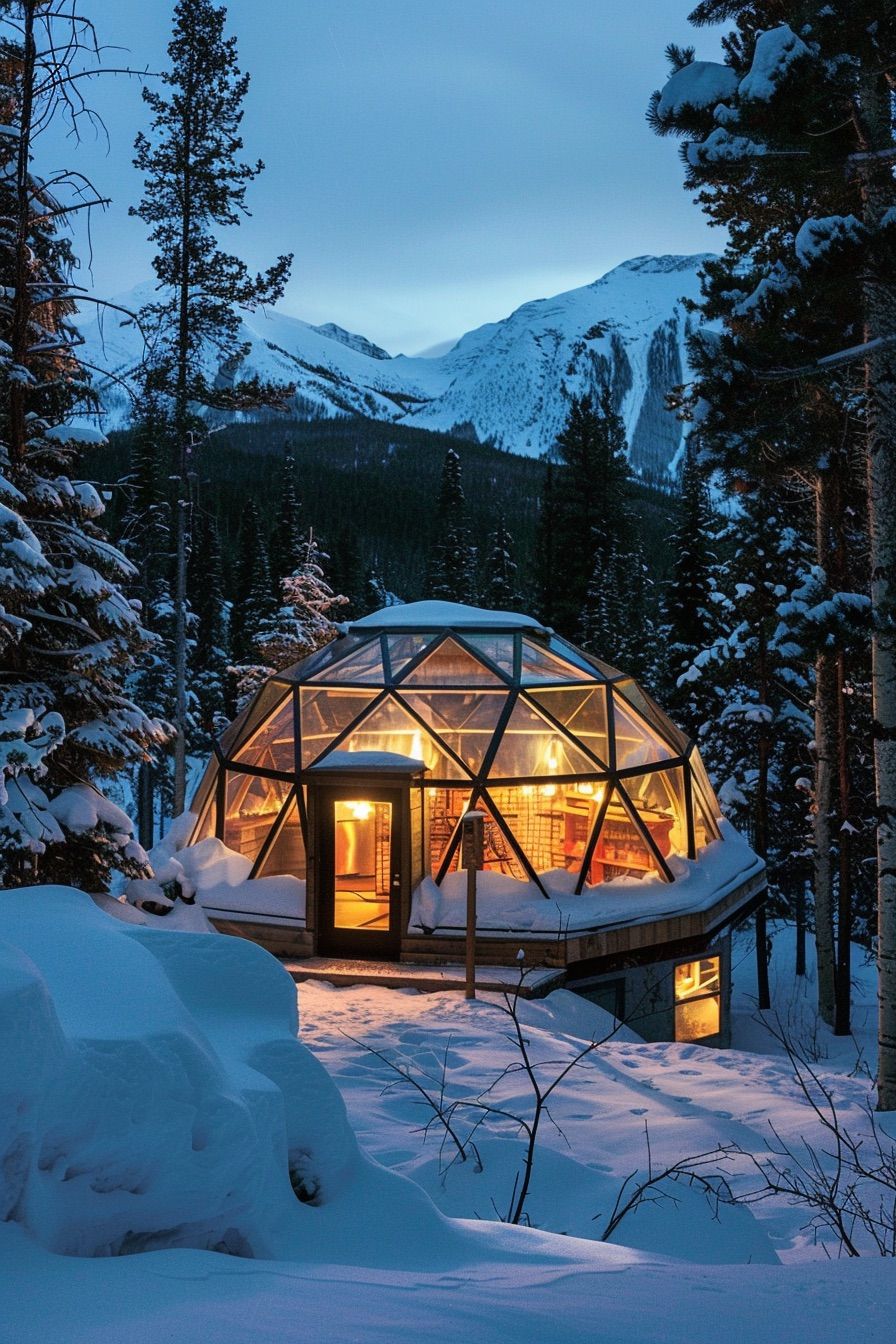 Igloo-Shaped Floating Glass Cabin - photo 3