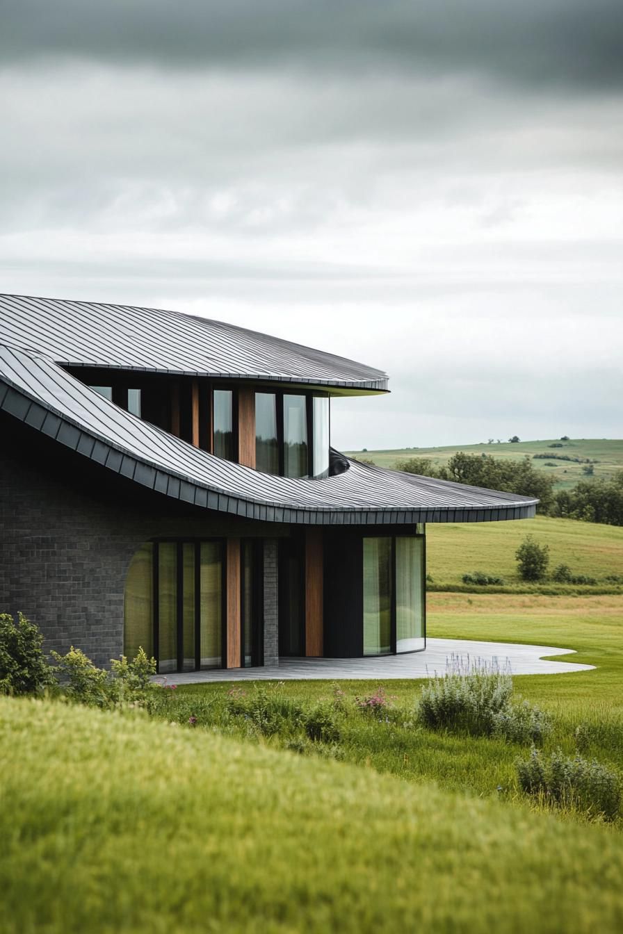 Going Bold With a Curved Metal Roof - photo 4