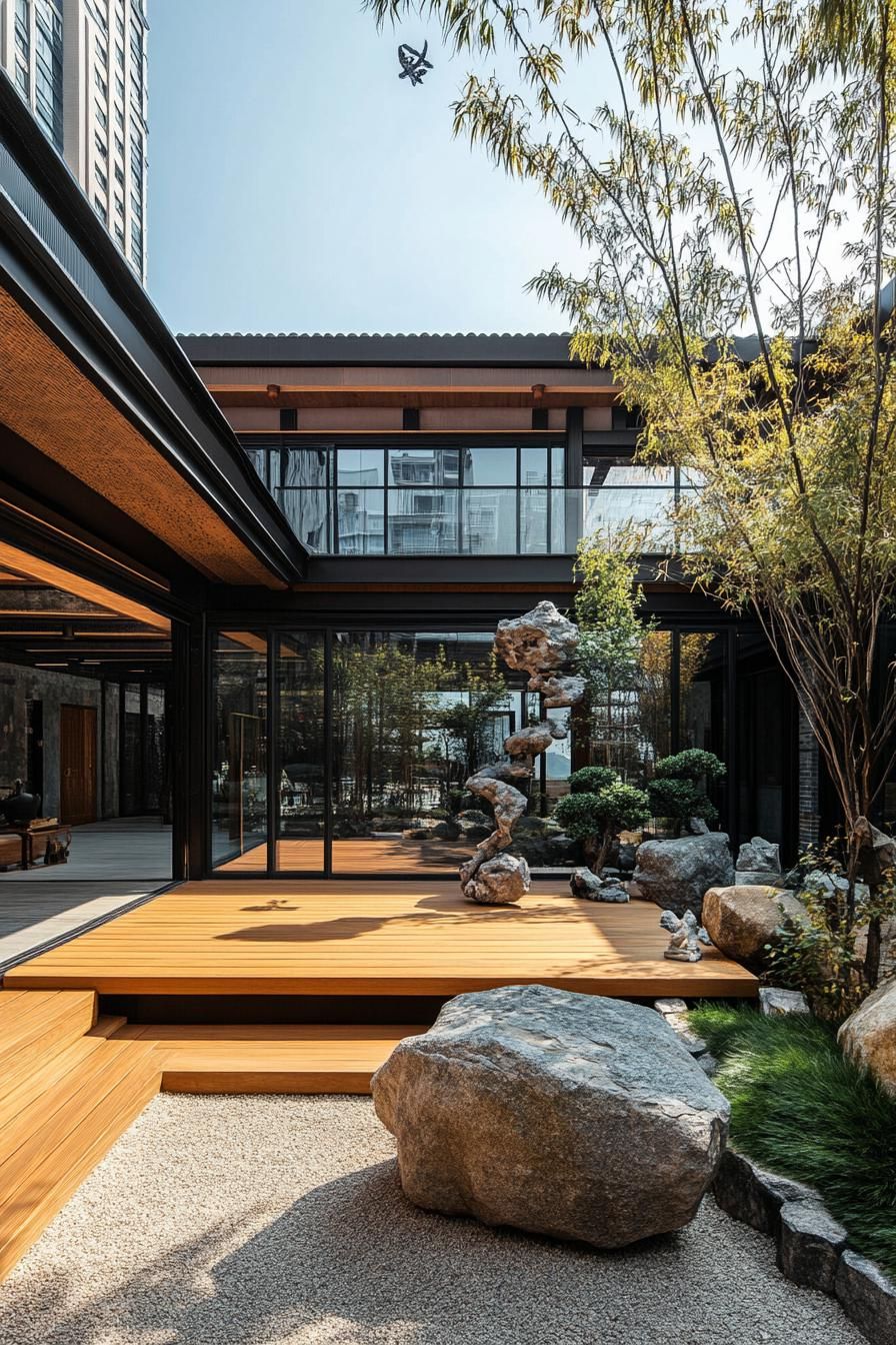 Courtyards Featuring Art Installations