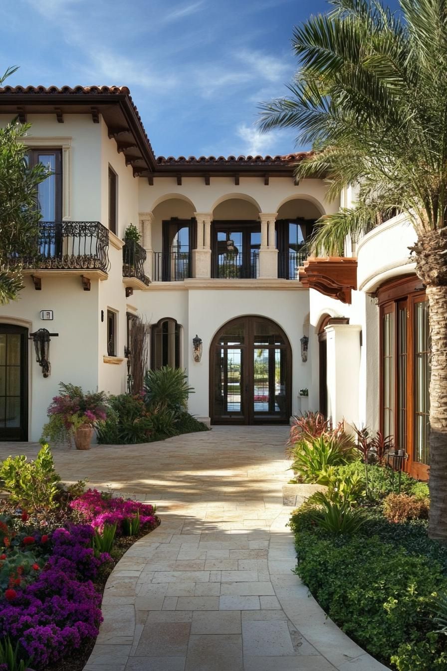 A Mansion Built Around Rows of Arches