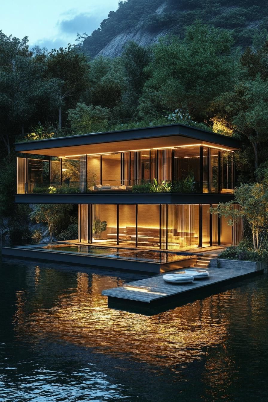 Floating Houses On Private Lakes