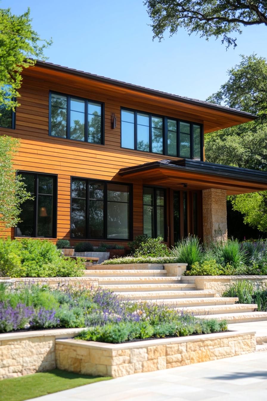 Combining Cedar Siding With Stone - photo 2