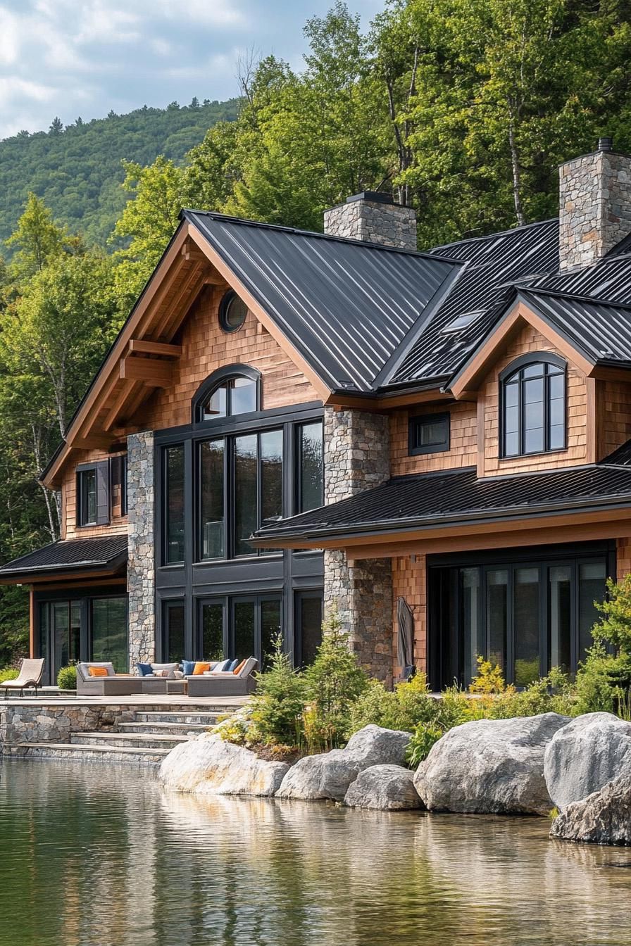 Rustic Shingles Paired With A Metal Roof - photo 2