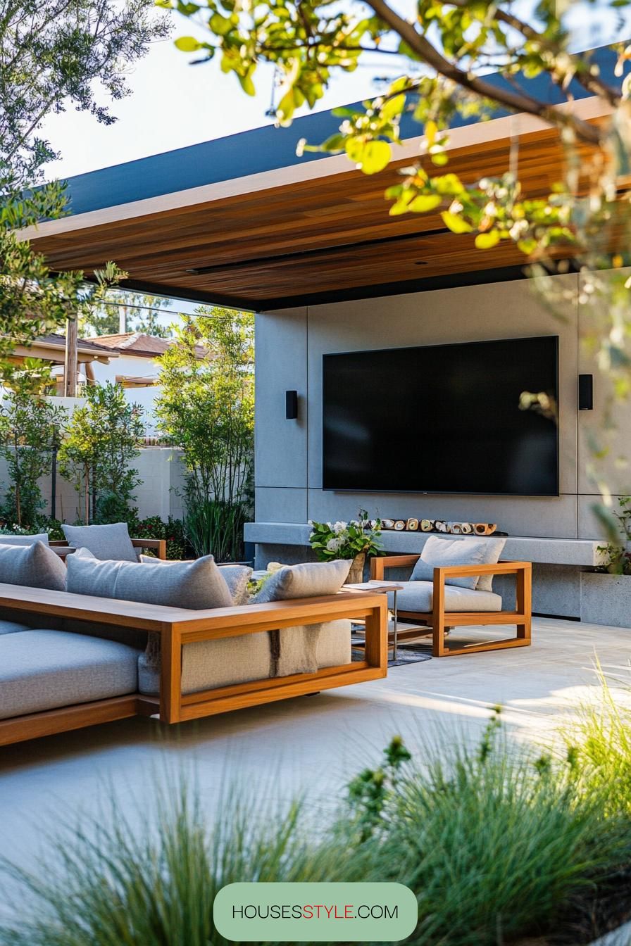 Backyard Movie Night Setup - photo 4