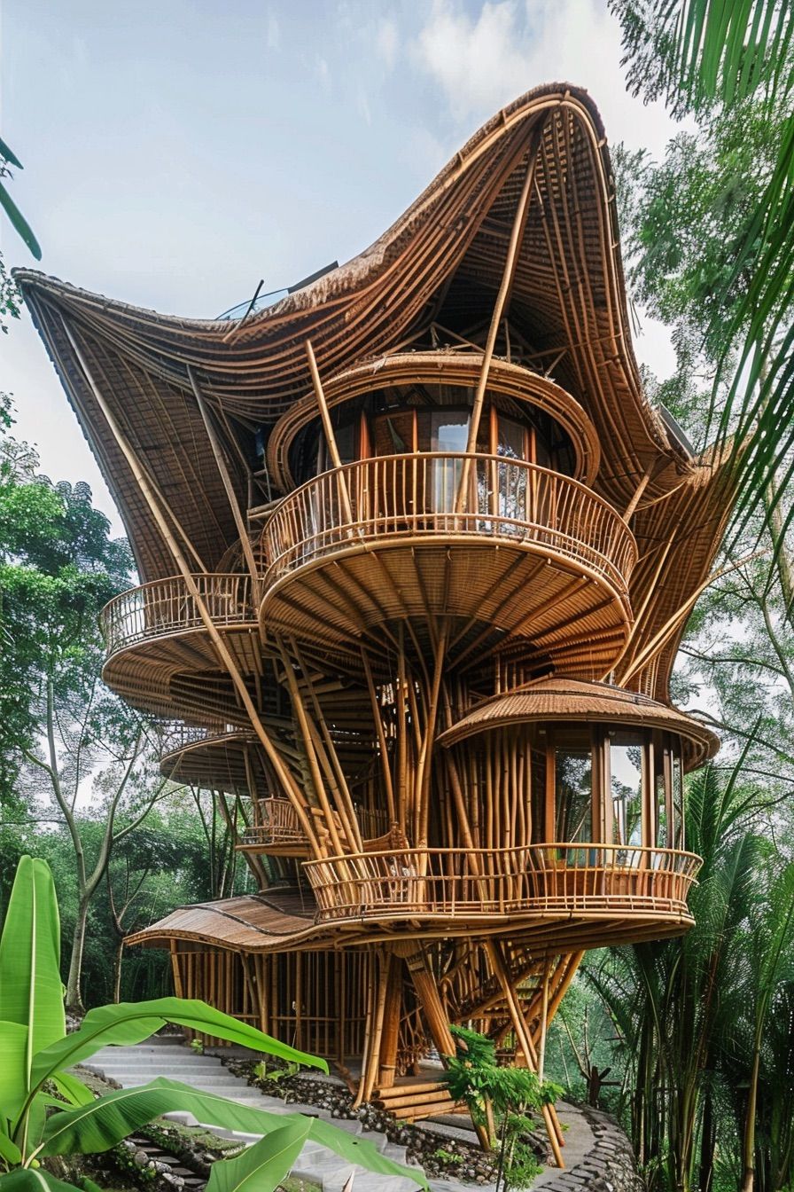 Secluded Bamboo Forest Home
