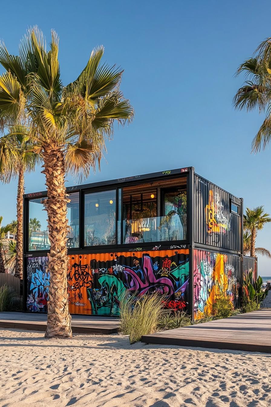 Upcycled Shipping Containers With Graffiti Art - photo 2