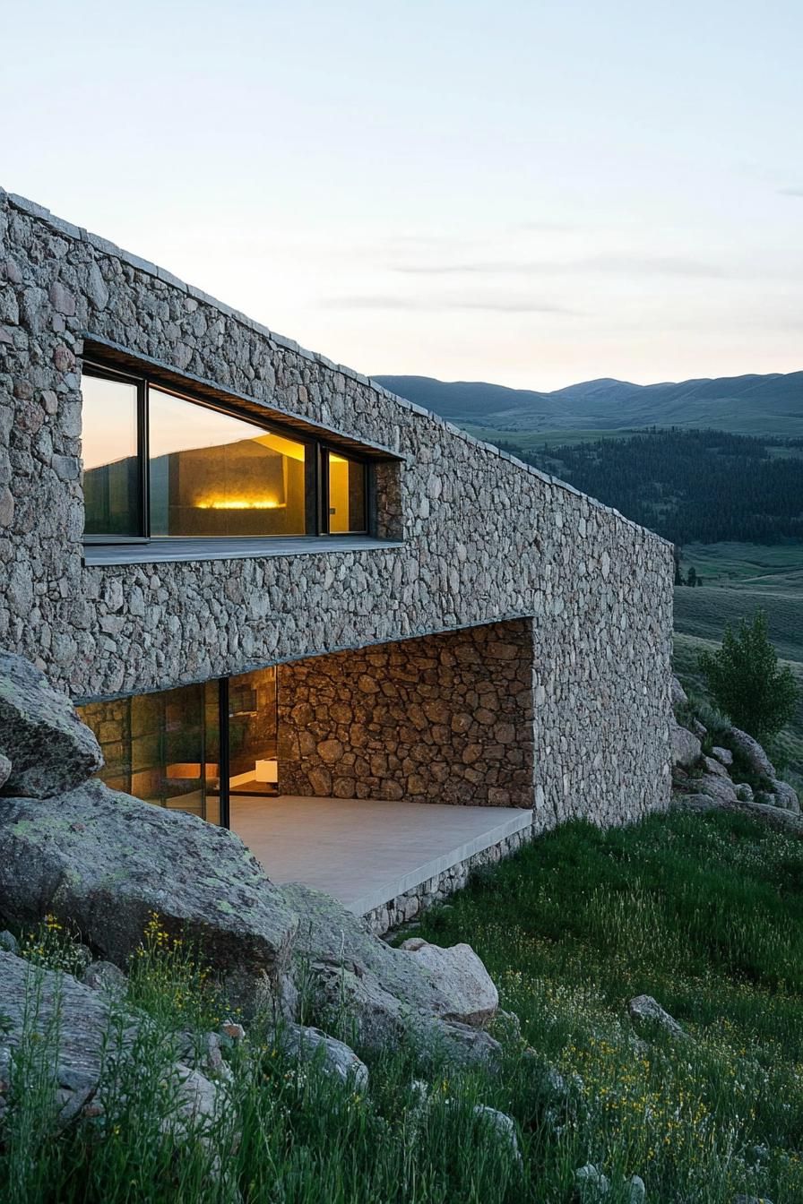 Stone Exteriors That Merge With the Land - photo 4